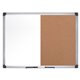 MasterVision Dry-erase Combo Board - 0.50" Height x 48" Width x 72" Depth - Natural Cork, Melamine Surface - Self-healing, Resil