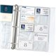 C-Line Business Card Holder Pages for Ring Binders, Poly - Holds 20 Cards/Page, 3-Hole Punched, 11-1/4 x 8-1/8, 10/PK, 61217