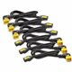 APC by Schneider Electric Power Cord Kit (6 ea), Locking, C13 to C14 (90 Degree), 1.2m, North America - For PDU10 A - Black - 4 