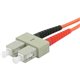C2G-15m SC-ST 62.5/125 OM1 Duplex Multimode PVC Fiber Optic Cable - Orange - Fiber Optic for Network Device - SC Male - ST Male 
