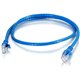 C2G 1 ft Cat6 Snagless UTP Unshielded Network Patch Cable (TAA) - Blue - 1 ft Category 6 Network Cable for Network Device - Firs