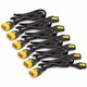 APC by Schneider Electric Power Cord Kit (6 ea), Locking, C13 to C14, 1.2m, North America - For PDU10 A - Black - 4 ft Cord Leng