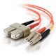 C2G-10m LC-SC 62.5/125 OM1 Duplex Multimode Fiber Optic Cable (TAA Compliant) - Orange - Fiber Optic for Network Device - LC Mal