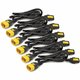 APC by Schneider Electric Power Cord Kit (6 ea), Locking, C13 to C14, 1.8m, North America - For PDU10 A - Black - 6 ft Cord Leng
