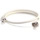 C2G 1ft 14AWG Power Cord (IEC320C14 to IEC320C13) - White - For PDU, Switch, Server - 250 V AC15 A - White - 1 ft Cord Length - 