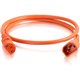 C2G 2ft 14AWG Power Cord (IEC320C14 to IEC320C13) - Orange - For PDU, Switch, Server - 250 V AC15 A - Orange - 2 ft Cord Length 