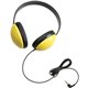 Califone 2800 Listening First Stereo Headphones - Stereo - Yellow - Mini-phone (3.5mm) - Wired - 25 Ohm - Over-the-head - Binaur