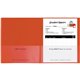 C-Line Classroom Connector Letter Report Cover - 8 1/2" x 11" - 2 Internal Pocket(s) - Orange - 25 / Box