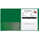 C-Line Classroom Connector Letter Report Cover - 8 1/2" x 11" - 2 Internal Pocket(s) - Green - 25 / Box