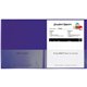 C-Line Classroom Connector Letter Report Cover - 8 1/2" x 11" - 2 Internal Pocket(s) - Purple - 25 / Box