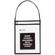 C-Line Shop Ticket Holders With Hanging Straps, Stitched - Black, Both Sides Clear, 9 X 12, 15/BX, 41922