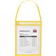 C-Line Hanging Strap Shop Ticket Holder - 12" x 9" x 16" - Vinyl - 15 / Box - Yellow