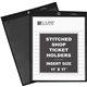 C-Line Stitched Shop Ticket Holders - Support 8.50" x 14" , 11" x 14" Media - Vinyl - 25 / Box - Black, Clear - Heavy Duty