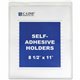 C-Line Self-Adhesive Poly Shop Ticket Holders, Welded - 8-1/2 x 11, Peel & Stick, 50/BX, 70911