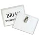 C-Line Clip Style Name Badge Holder Kit - Sealed Holders with Inserts, 4 x 3, 50/BX, 95543