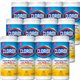 Clorox Disinfecting Cleaning Wipes - Ready-To-Use - Crisp Lemon Scent - 7" Length x 8" Width - 35 / Canister - 12 / Carton - Ple