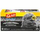 Glad ForceFlexPlus Large Drawstring Trash Bags - Large Size - 30 gal Capacity - Drawstring Closure - Black - 156/Bundle - 25 Per
