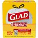 Glad ForceFlex Tall Kitchen Drawstring Trash Bags - 13 gal Capacity - 24" Width x 27" Length - 9 mil (229 Micron) Thickness - Dr