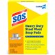 S.O.S Steal Wool Soap Pads - 4" Length x 5" Width - 15 / Box - Heavy Duty - Blue