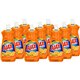 AJAX Triple Action Dish Soap - 28 fl oz (0.9 quart) - Orange Scent - 9 / Carton - Pleasant Scent, Phosphate-free, Kosher-free - 
