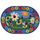 Carpets for Kids Ladybug Circletime Rug - 113" Length x 81" Width - Oval - Ladybug, Alphabet, Number