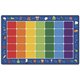 Carpets for Kids Fun With Phonics Rectangle Rug - 12 ft Length x 90" Width - Rectangle - Fun With Phonics