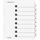 Cardinal OneStep Numbered Index System - 8 x Divider(s) - Printed Tab(s) - Digit - 1-8 - 8 Tab(s)/Set - 9" Divider Width x 11" D