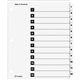 Cardinal OneStep Numbered Index System - 12 x Divider(s) - Printed Tab(s) - Digit - 1-12 - 12 Tab(s)/Set - 9" Divider Width x 11