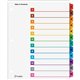 Cardinal OneStep Index System - 12 x Divider(s) - Printed Tab(s) - Digit - 1-12 - 12 Tab(s)/Set - 9" Divider Width x 11" Divider