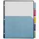 Cardinal Extra-tough Poly Dividers - 20 Tab(s) - 5 Tab(s)/Set - 8.5" Divider Width x 11" Divider Length - Letter - 3 Hole Punche