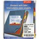 Cardinal Extra-tough Poly Dividers - 8 Tab(s)/Set - Letter - 8.50" Width x 11" Length - 3 Hole Punched - Polypropylene Divider -