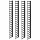 APC by Schneider Electric Vertical Cable Manager for NetShelter SX Networking Enclosures (Qty 4) - Cable Pass-through - Black - 