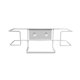 Cottage Dual Wire Glove Box Holder - 3.5" x 11" x 3" x - 1 Each - White