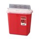 Covidien Sharps Medical Waste Container - 2 gal Capacity - 12.8" Height x 10.5" Width x 7.3" Depth - Red - 1 Each