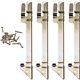 Carver Desk Tray Stacking Support - Wood - Brass