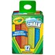 Crayola Washable Sidewalk Chalk - 4" Length - Assorted - 12 / Box