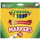 Crayola Broad Tip Classic Markers - Broad Marker Point - Conical Marker Point Style - Assorted, Orange, Yellow, Green, Blue, Vio