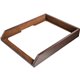 Dacasso Single Front Load Tray - 2" x 10.5" - Leather - Chocolate
