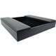 Dacasso Leatherette Enhanced Conference Room Organizer - Desktop - Gray - Leatherette, Velveteen - 1 Each