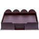 Dacasso Leather Conference Room Set - Rectangular - Top Grain Leather, Velveteen - Chocolate Brown