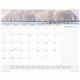 At-A-Glance Panoramic Landscape Desk Pad - Standard Size - Monthly - 12 Month - January 2024 - December 2024 - 1 Month Single Pa