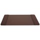 Dacasso Leather Desk Pad - Rectangular - 22" Width x 14" Depth - Felt Brown Backing - Top Grain Leather - Chocolate Brown