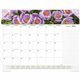At-A-Glance Panoramic Floral Desk Pad - Standard Size - Monthly - 12 Month - January 2024 - December 2024 - 1 Month Single Page 