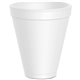 Dart 12 oz Squat Insulated Foam Cups - 40 / Pack - Round - 25 / Carton - White - Foam - Beverage, Tea, Coffee, Soft Drink, Juice