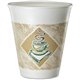 Dart 8 oz Cafe G Design Insulated Foam Cups - 25 / Pack - 40 / Carton - White, Brown, Green - Foam - Hot Drink, Cold Drink