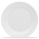 Dart Concorde 9" Nonlaminated Foam Plates - 125 / Bag - Foam Body - 4 / Carton