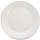 Dart Quiet Classic 9" Laminated Foam Plates - White - Foam Body - 125 / Pack