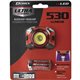 Dorcy Ultra HD 530 Lumen Headlamp - 530 lm LumenAAA - Battery - Water Resistant - Black, Red