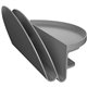 Deflecto Standing Desk Desk File Organizer Grey - 2 Tier(s) - 7.1" Height x 12" Width x 10" Depth - Portable, Spring Loaded, Bui