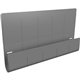 Deflecto Standing Desk Privacy Panel Organizer - 16.4" Height x 24" Width x 2.7" Depth - Gray - Acrylonitrile Butadiene Styrene 
